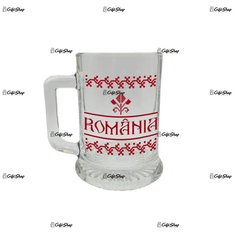 Decor romania, halba cu mesaj